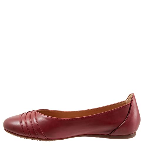 Trotters Women's Ballet Flat, Dark RED, 10 Narrow4