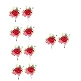 Soporte para ramo de flores artificiales: hecho de material y seguro, esta decoración de ramillete es cómoda de usar durante mucho .