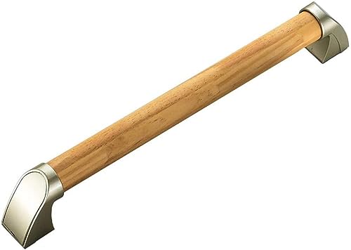 -Handrail，Safety Armrest，Wooden Grab Bar Bathroom，Grab Rails for Bath and Showers for Disabled and Elderly, Waterproof Anti-Slip Safety Support Handrail for Stairs and Corridor/50Cm