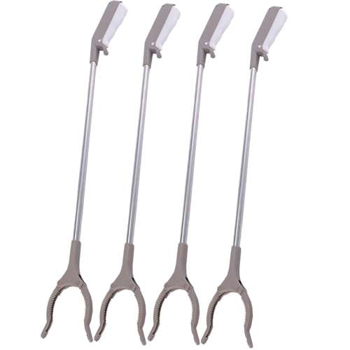 Odaima Pince de Préhension 1/2/4/6 pcs Pince de Ramassage Pince Ramasse Objet 60cm Outils De Ramassage Pince à déchets, Pince de préhension pour Les Personnes Âggées Cour Jardin(60cm/23.6in (4PCS))