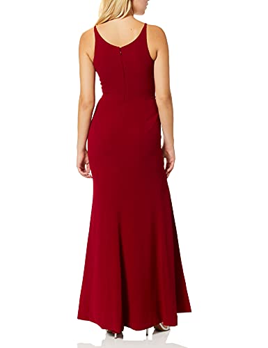 Image of Iris Spaghetti Strap Plunging Long Dress