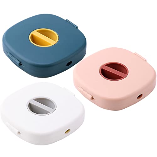 DMZK 3 Pezzi Avvolgicavo Girevole Portatile Con Supporto per Telefono, Organizzatore Cavo USB, per...