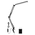 KOCASO LED Desk Lamp,Adjustable Swing Arm Desk Lamp with Clamp,Workbench Light Reading Light 3 Modes 10 Brightness Table Light 360 Degree Rotation Lighting Head for Home Office