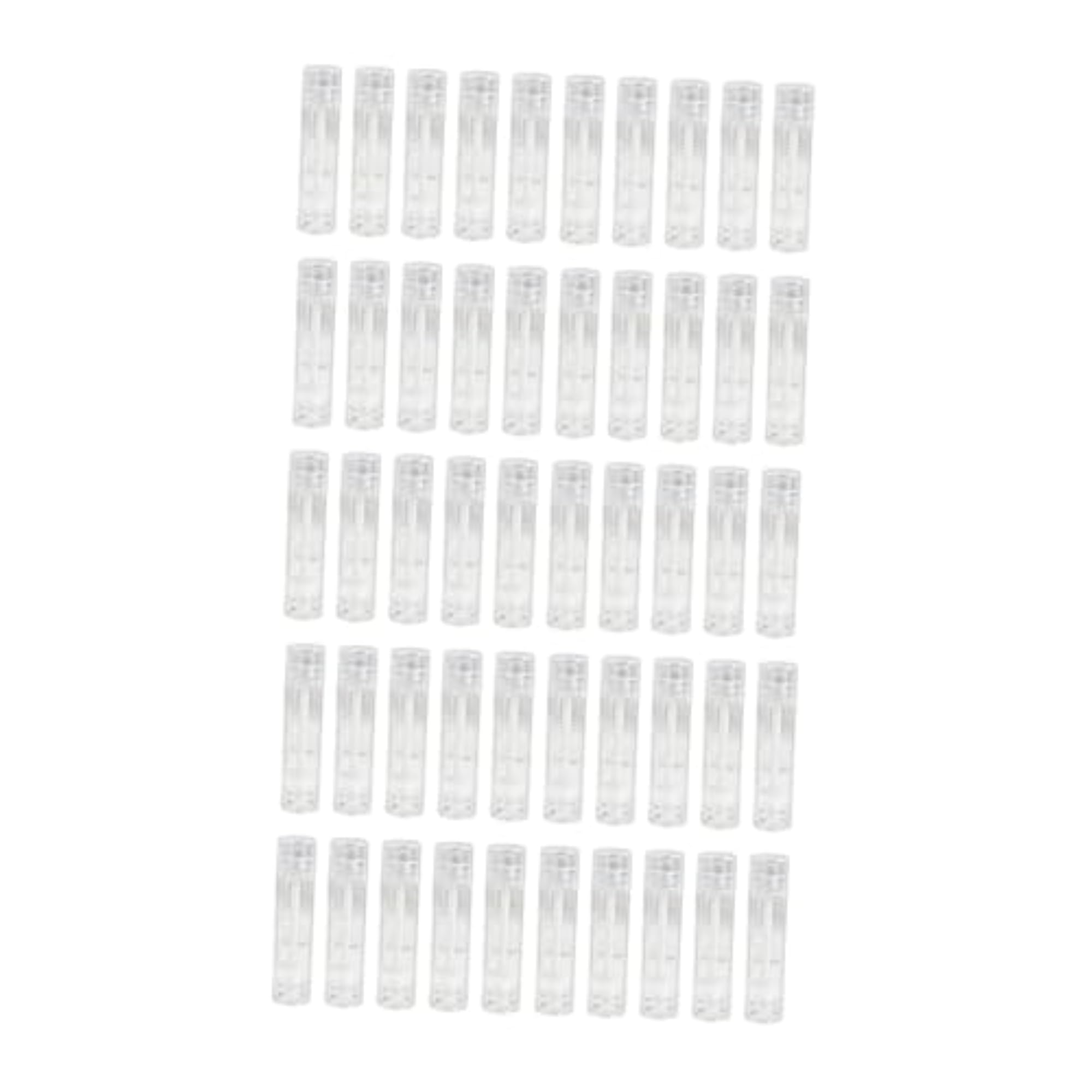 50x Refillable Mini Lip Balm Tubes for Homemade DIY Lipsticks, Clear