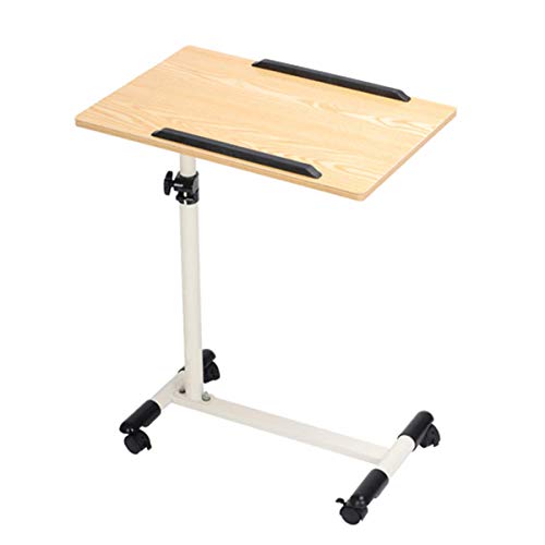 Medizinische Overbed Sofa Beistell-Tische mit Abschließbare 4 Rollen, Stand höhenverstellbar for Krankenhaus und zu Hause Lesen, Essen