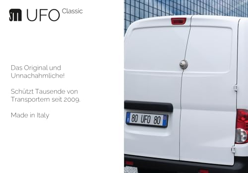 UFO MERONI SERRATURE - Ufo Classic Sicherheitsschloss Transporter, Einbruchschutz Wohnmobil für Lieferwagen und leichte Nutzfahrzeuge, Manuelles Lieferwagenschloss, Door Lock