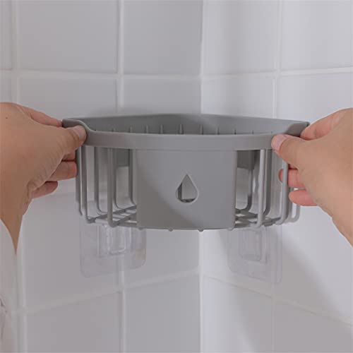 Rangement de salle de bain d'angle pour éliminer le désordre mural - 4