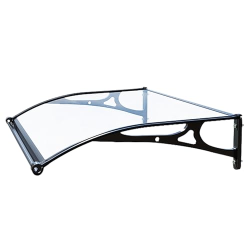 Auvent de porte de fenêtre extérieur transparent pour protection de balcon de jardin