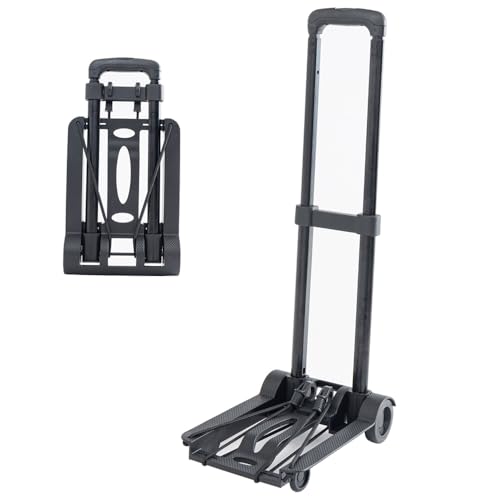 YOUDUO キャリーカート 台車 折りたたみ 軽量 静音 耐荷重50kg 2輪 固定ロープ 付き 旅行 運動会 キャンプ 防災用品 頑丈て 荷物