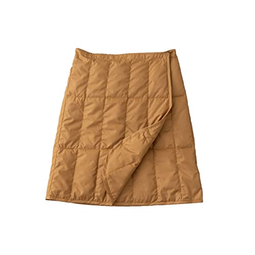 エムール 羽毛 巻きスカート ひざ掛け EMOOR DOWN ゴールド×ゴールド 洗える 軽量 ダウン60% フェザー40%