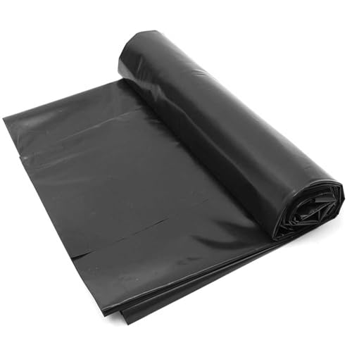 Bâche de bassin noire 5mm en PEHD flexible et ultra robuste de 2x6m