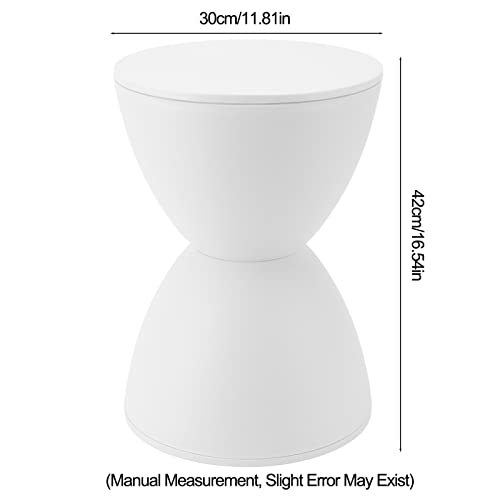 Tabouret de jardin plastique blanc sablier : la solution aux petits espaces - 4
