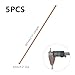 HWYEE 5PCS 99.98% Pure Copper Round Rod 0.20