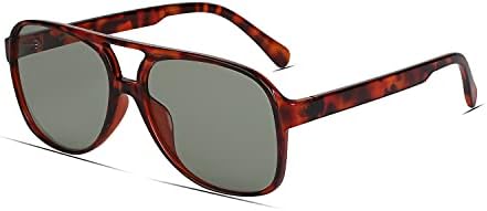 Freckles Mark Vintage Retro 70s Sunglasses for Women Men Classic Large Square Aviator Trendy Glasses