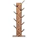 Wehome - Libreria Scaffale Ad Albero In Legno Adatta Per Soggiorno, Ingresso E Camera, Mobile Libreria Verticale Con Design Moderno Ed Elegante, Dimensioni 50x25x141 cm (Legno Naturale)
