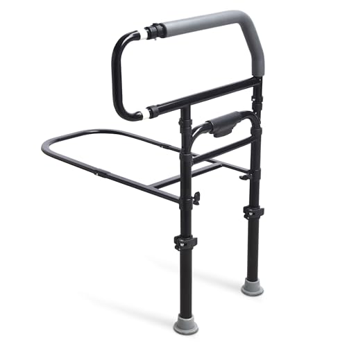 Sangohe Bed Rails for Elderly Adults Safety - Heavy Duty Bed Rail for Senior & People Falling Out of Bed - Bed Rail for Elderly, Height Adjustable, Fits Thick Mattress, Hold up to 300 Lbs, 504Q
