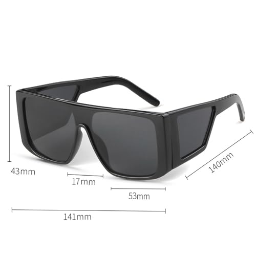 Lunettes de soleil rétro à grande monture pour vos sorties et voyages