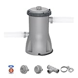 BESTWAY 58386 - Depuradora de Filtro de Cartucho 3.028 L/H Mangueras de Conexión de 32 mm Para Filtros de Tipo II Indicada para Piscinas con Capacidad de 1.100-17.400 L