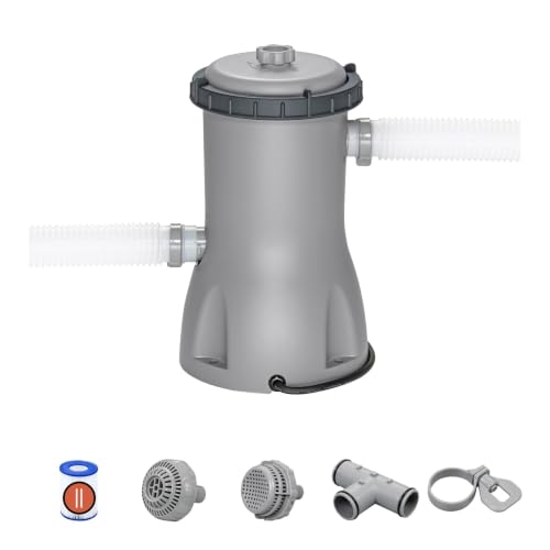 BESTWAY 58386 - Depuradora de Filtro de Cartucho 3.028 L/H Mangueras de Conexión de 32 mm Para Filtros de Tipo II Indicada para Piscinas con Capacidad de 1.100-17.400 L