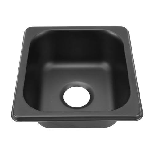 175 * 160 * 70mm Drop in Black Bar Sink, Kitchen Sink Stainless Steel Square Small Workstation Kitchen - Image 2