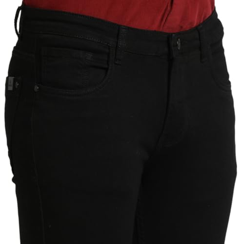 Image of Turtle Men Cotton Stretch Narrow Fit Charcoal Jeans||Men's Jeans||Men's Denim||Stretchable Jeans