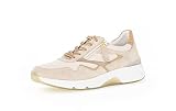 Gabor Damen Low-Top Sneaker, Frauen Halbschuhe,Wechselfußbett,Sportschuhe,Freizeitschuhe,Turnschuhe,Laufschuhe,Ivory/oasi Kombi,38 EU / 5 UK