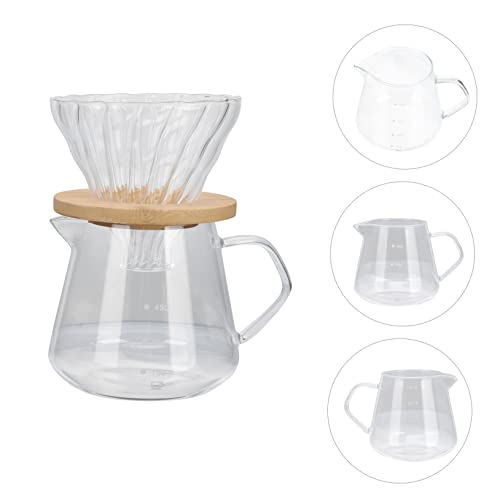 ABOOFAN 2 Conjuntos despeje sobre a cafeteira garrafa de expresso servidor de café de vidro máquina