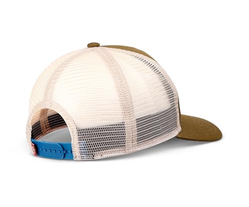 Casquette de camionneur olive avec logo brodé Surf & Smile - 3