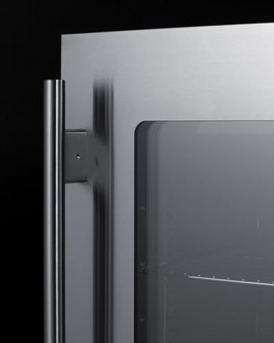 Summit Appliance Shallow Depth 15 in. 23-Bottle Wine or 40-Can Beverage Cooler in Stainless Steel- ASDG1521V1 on Fridge.com