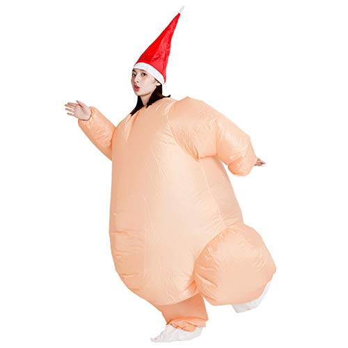 LINAG Traje Fiesta Inflable para Halloween Cosplay, Disfraz Inflable con Pollo Asado...