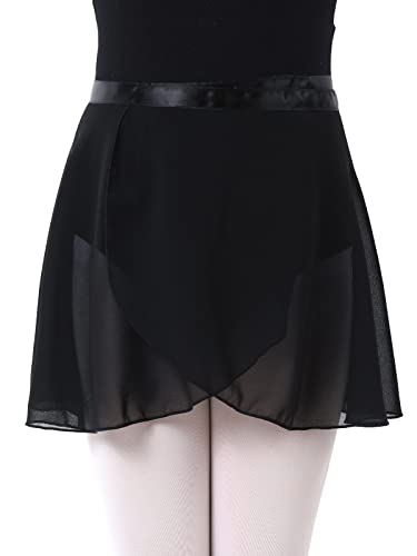 Foto von Ballett Wickelrock Chiffon Tanz Wickelrock Verstellbarer Ballettrock Ballett Tanz Dancewear für Mädchen und Damen