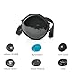 XBERSTAR Tragbare CD-Player-Tasche Tragetasche für Arafuna CD5189B/für HOTT CD204 Reise-Aufbewahrungstasche Tragbarer CD-Player TPU Transparent Hülle (Schwarz Transparent)