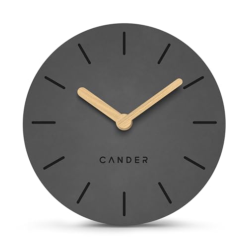 Cander Berlin MNU 2615 G Tischuhr grau 15 cm batteriebetrieben...