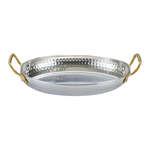 Batería de cocina – Cocina de 7,09 pulgadas | Acero inoxidable 304 Venta – Plato no con mango doble resistente, ideal para comidas familiares, fiestas de camping y cocina profesional