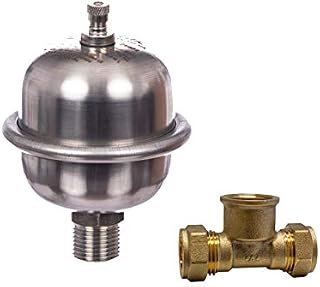 0.16 Litre Shock Arrestor Expansion Vessel Complete with 15mm Tee for Water Hammer