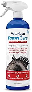 Vetericyn FoamCare Medicated Horse Shampoo | Healing Relief Antifungal Equine Shampoo - Sulfate