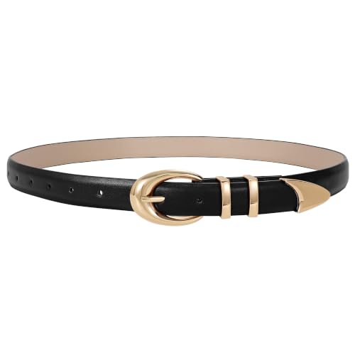 Image of TRIWORKS Women Belt for Jeans Pants Fashion Ladies Faux Leather belt