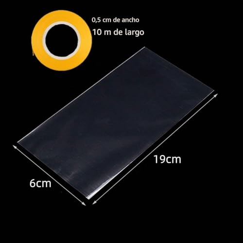Miniatura 2 de 100 Piezas Bolsas Transparentes Para Dulces, 6 X 19 Cm, Plastico De Celofán Para Envolver, Bolsas De Galletas De Regalo, Para Bombones Chuches