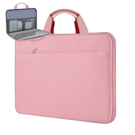 ZINZ laptop fodral 15-15.6-16 tums bärbar datorfodral, kompatibel för mest populära 15-16 tums MacBook HP Dell Lenovo Asus Acer Samsung Bärbara Datorer,Rosa
