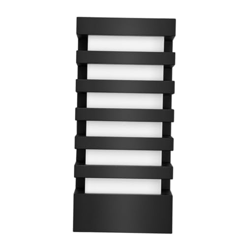 IWOWHERO Lámpara de pared de jardín Luces LED impermeables Black