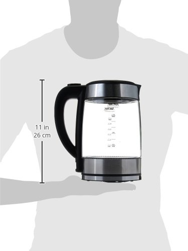 Aroma Housewares Electric Water Kettle, 1.7L, Stainless Steel,(Awk-165M) #TOP5