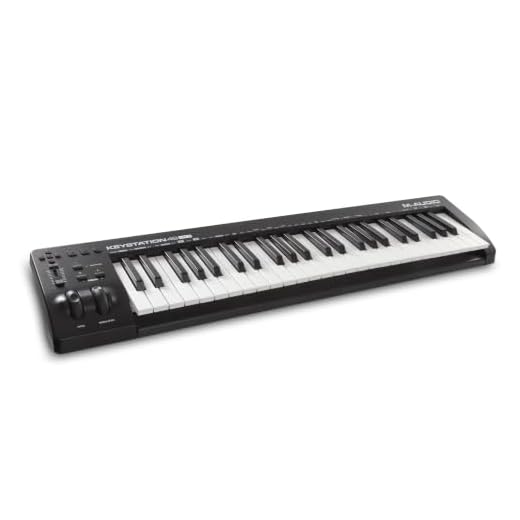 M-Audio Keystation 49 MK3 - Synth Action 49 Key USB MIDI Keyboard Controller with Assignable Controls, Pitch and Mod Wheels, and Software Included
