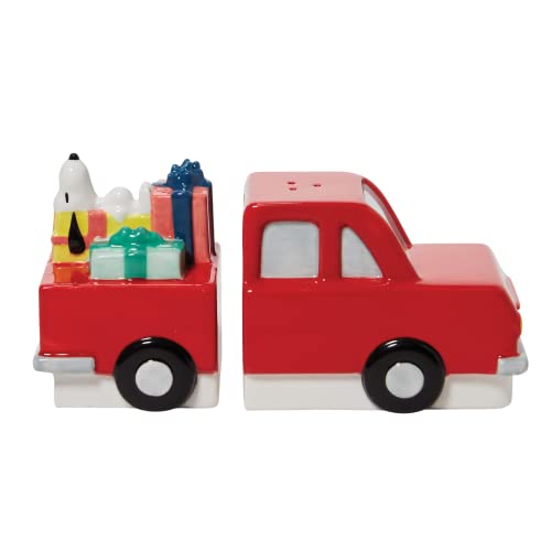 Enesco Peanuts Ceramics Snoopy On Truck Salt And Pepper Spice Shaker Set, 3.54 Inch, Multicolor #TOP1