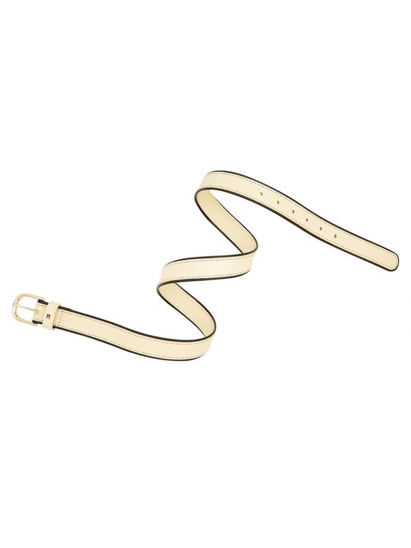 Image of Tommy Hilfiger Women's FERNA Non-Reversible Belt | Two-Tone Strap with Polished Buckle | Ideal for Gifting | Ideal for Gifting