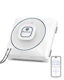 GNOVEL Window Cleaning Robot, 8000Pa Auto Window Cleaner with Intelligent Path Planning, 15-Stage Anti-Fall for High-Rise Glass, App & Remote Control, Hands-Free for Tile & Floor-to-Ceiling Windows