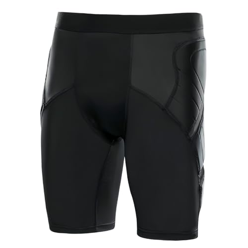 Topeter Goalkeeper Armor Compression Shorts, Impact Sliders Padded Soccer Sliding Undershorts3