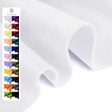 White Soft Felt Fabric Sheet 18' x 36', 1.6mm Thick