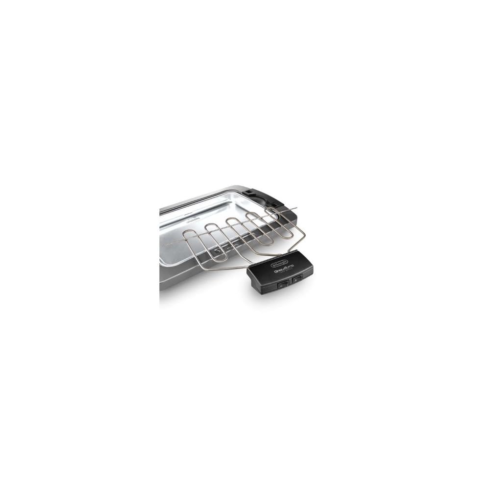 De'Longhi BQ80 Barbecue Grill Elettrico con Doppia Griglia e Bistecchiera, Grigio
