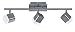 Produktbild Reality Leuchten LED Deckenleuchte Roubaix R82153107, Metall, Nickel matt, Acryl weiß, 3 x 4 Watt