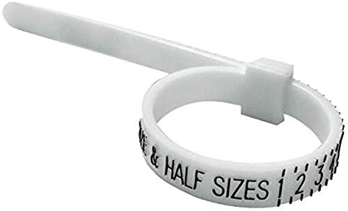 Toe Rings & Things Multisizer Ring Sizing Gauge (1-17 Usa Sizes) | Measures Exact Ring Size | Includes Sunshine Jewelry Polishing Cloth | Ring Size Measuring Tool #TOP14